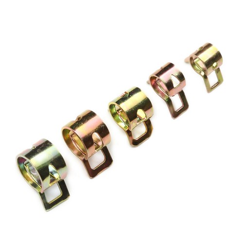 75pcs 6-10mm Hose Clamps Assortment Kit Steel Spring Clips Water Fuel Tube Pipe - Picture 12 of 15