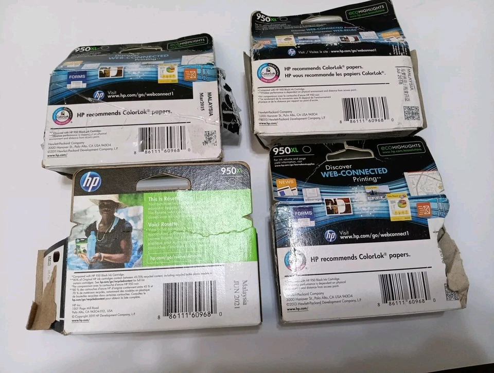 4-PACK HP GENUINE 950XL BLACK (RETAIL BOX) OFFICEJET PRO 8110 - Image 4 of 4