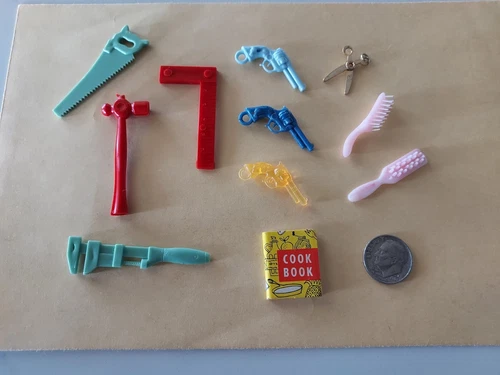 11 Pcs Misc Barbie/Ken/Sunshine Family Dolls Size Pretend/Play Accessories