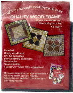 NEW 2003 Lisa Vogt Mosaic Pattern & Wood Frame Kit 8.5x8.5 Home Decor Vntg 14860