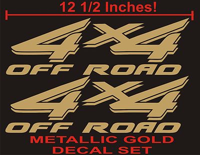 Panda 4x4 Adesivi 4x4 METALLIC GOLD Per Carrozzeria Ford F150, F-250, Ranger - Set Decalcomanie Adesivi Super Duty - Foto 9