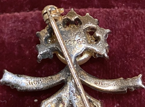 Vintage Trifari Sterling Pair Katrinka and Hans Sterling Vermeil Boy / Girl Pins - Zdjęcie 7 z 14