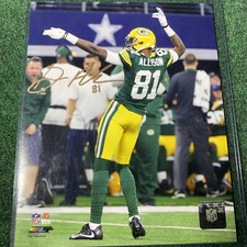 Green Bay Packers Geronimo Allison 81 Signed 8x10 Photo 2017 Lambeau Autographed