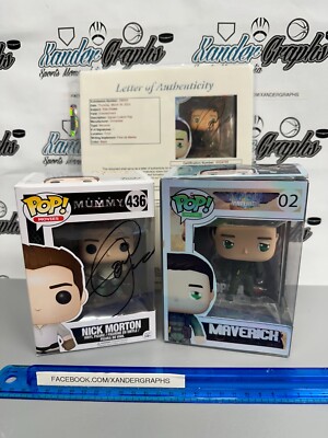 WKインターアクト　ブラシナイフ　サイン入り　レア　オブジェ　インテリア　額装 TOM CRUISE TOP GUN MAVERICK SIGNED AUTOGRAPHED FUNKO POP-JSA COA