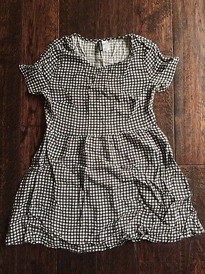 Black and White checkered print mni dress Size Small