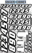 Xxx Main Racing Xxxn002 Race Numbers - White For Rc Car Hh