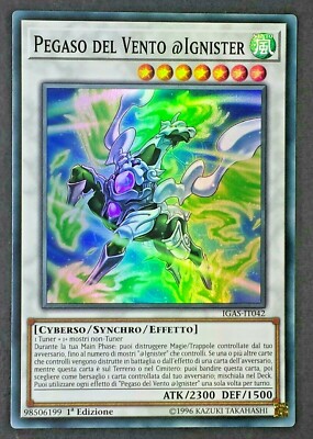 PEGASO DEL VENTO @ IGNISTER Super Rare auf Italienisch IGAS-IT042 YUGIOH