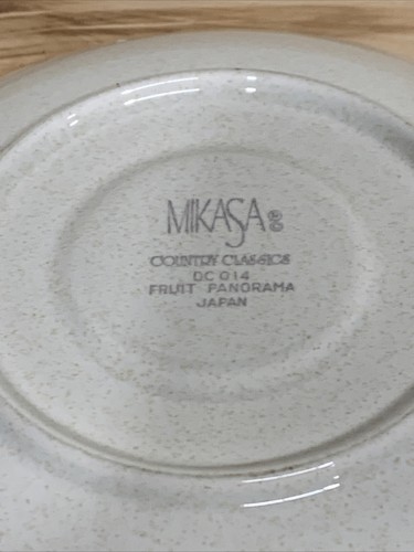 MIKASA COUNTRY CLASSICS FRUIT PANORAMA SAUCER 6-1/2" DC014/ EXCELLENT - Picture 4 of 4