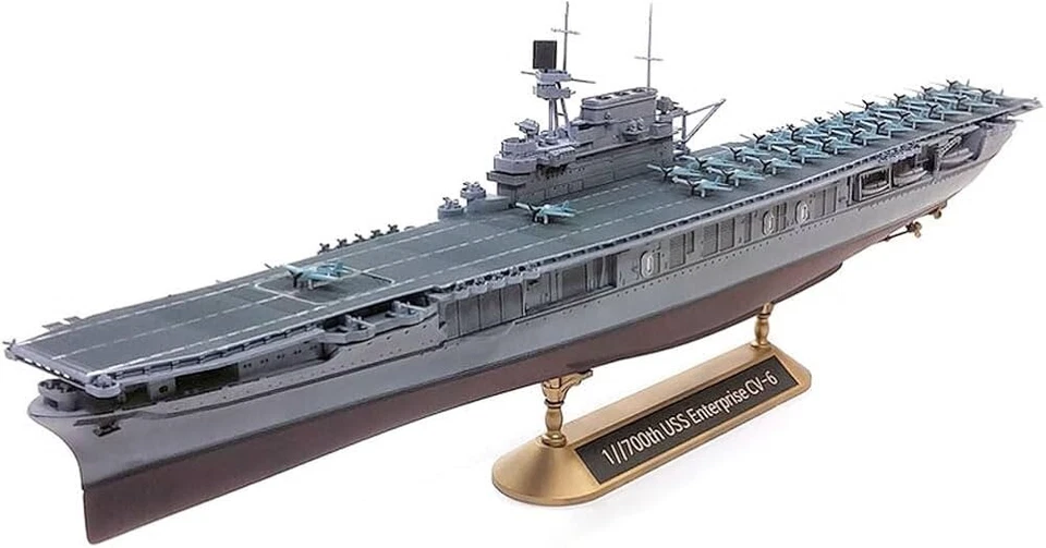Enterprise CV-6 nave militare 1-700 Academy 14409 portaerei militare modellino - Immagine 2 di 3