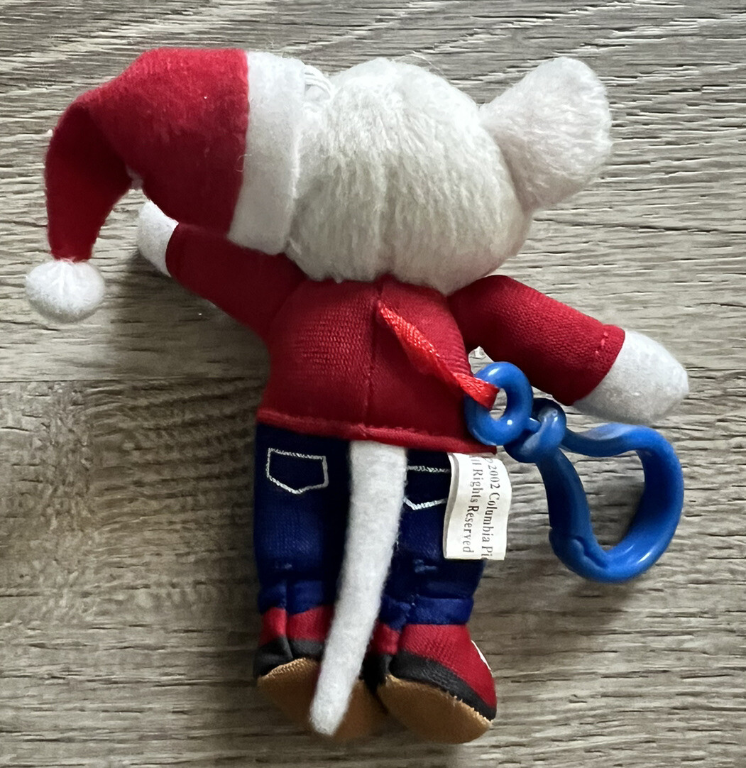 Stuart Little 2 Stuffed Keychain Santa Hat 5