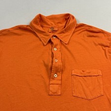 Polo Ralph Lauren Men s Polo Shirt Cotton Short Sleeve Front Pocket Large Orange
