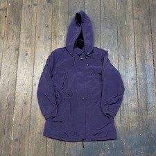 Nautica Puffer Jacket Full Zip Sports Parka Coat, Purple, Womens Small