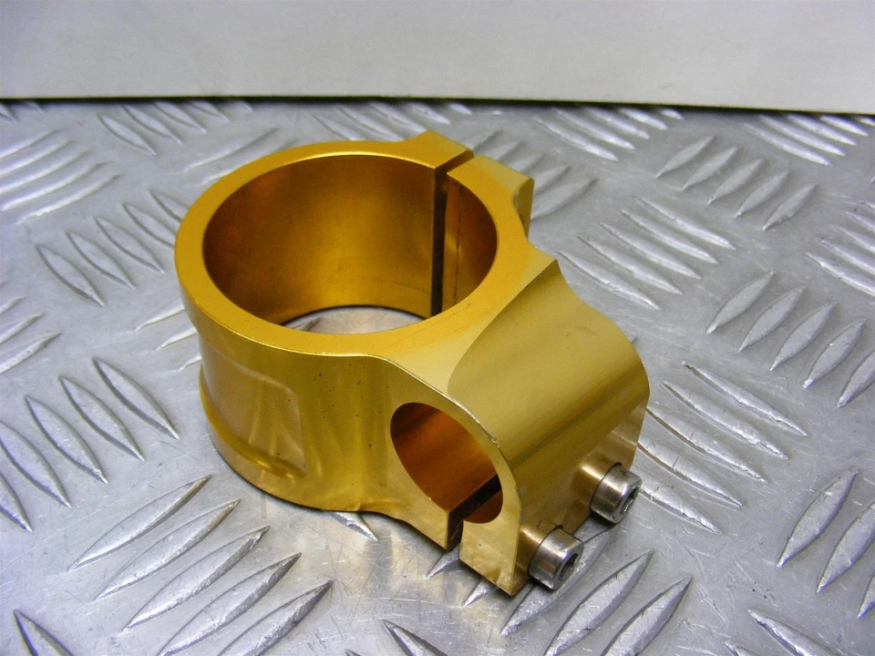 Abrazadera derecha e izquierda Kawasaki ZX10R dorada ZX1000C 2004-2005 A664 Foto 3 de 4