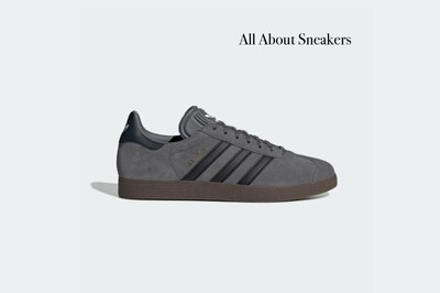 adidas gazelle grey and black