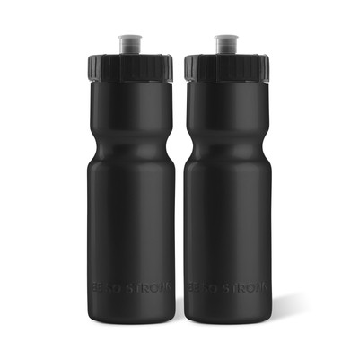 Sports Squeeze Water Bottle 2 Pack   22 oz. BPA Free Easy Open Push/Pull Cap ...