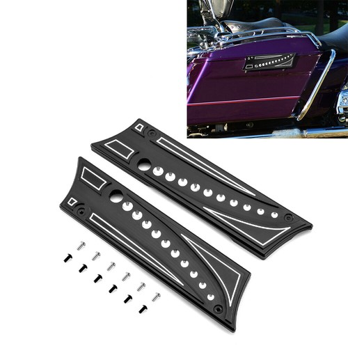 2 Riflettori Di Sicurezza Per Borse Laterali Moto Harley Touring/Street Glide/Road Glide 2014-2023 - Colore Rosso