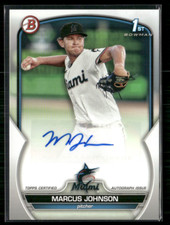 Marcus Johnson 2023 Bowman Prospects Paper Auto