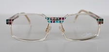 Cazal Vintage Eyeglasses- NOS - Model 511-Col. 794-Gold  Multi Aqua, Maroon Red