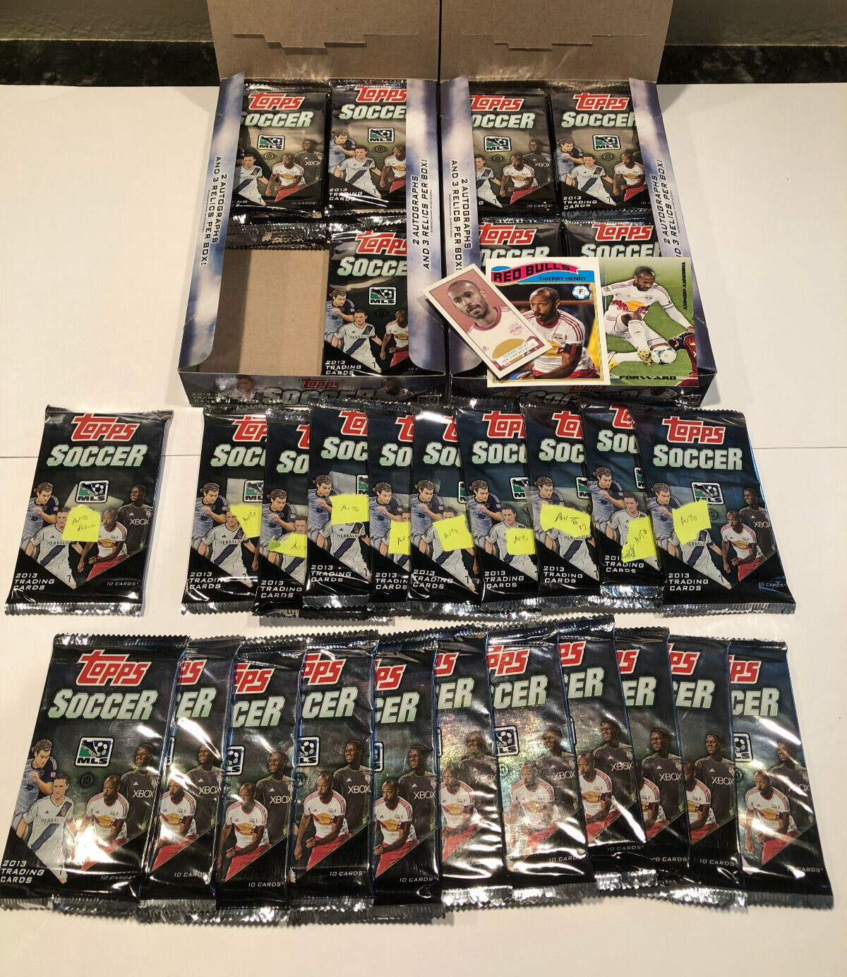 2013 Topps MLS Soccer HOT PACK Lot 9 Auto,11 Relic, 1Auto/Relic 39 loose fm BOX