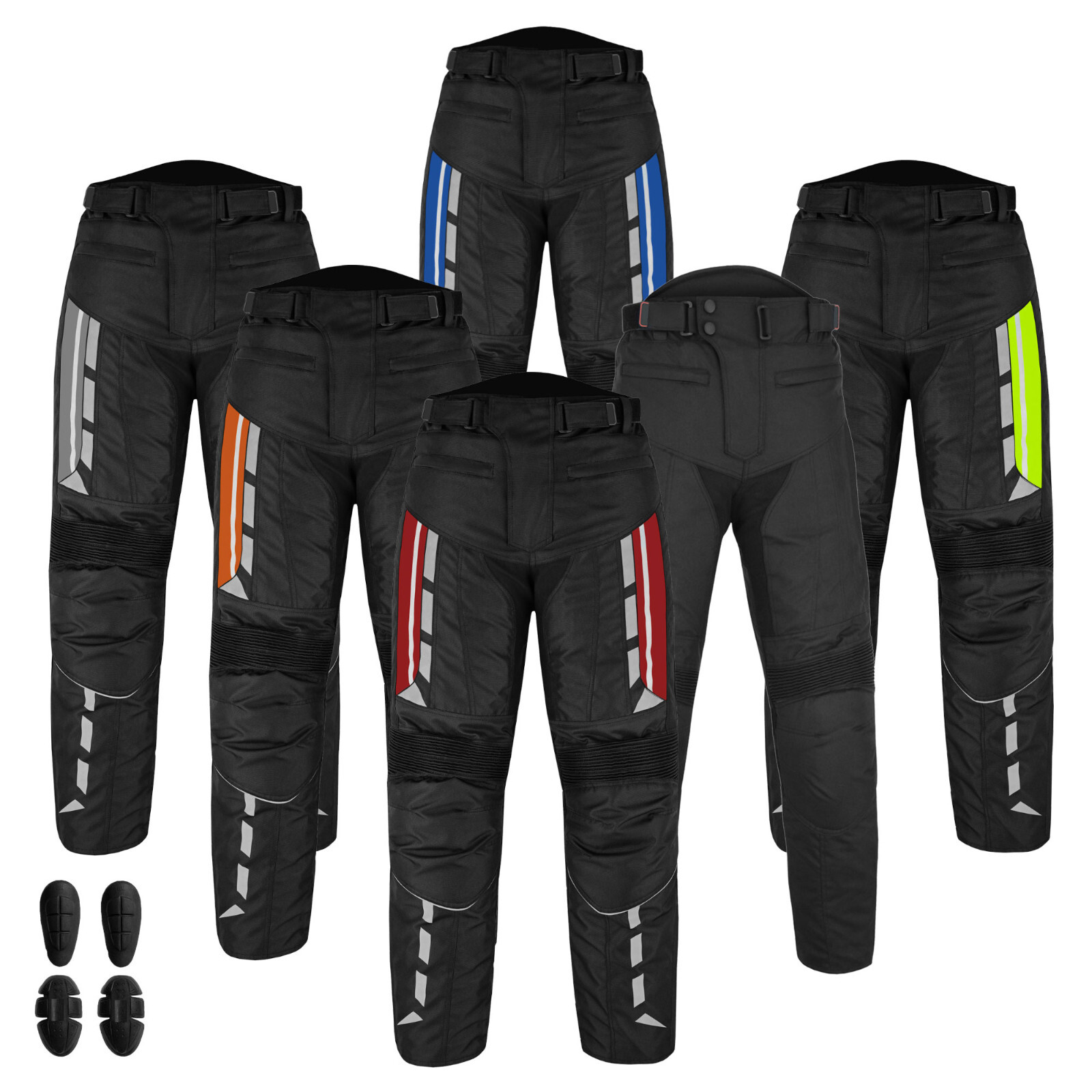 Pantalón Moto Con Protecciones Pantalón Textil Cordura Impermeable Para Hombre