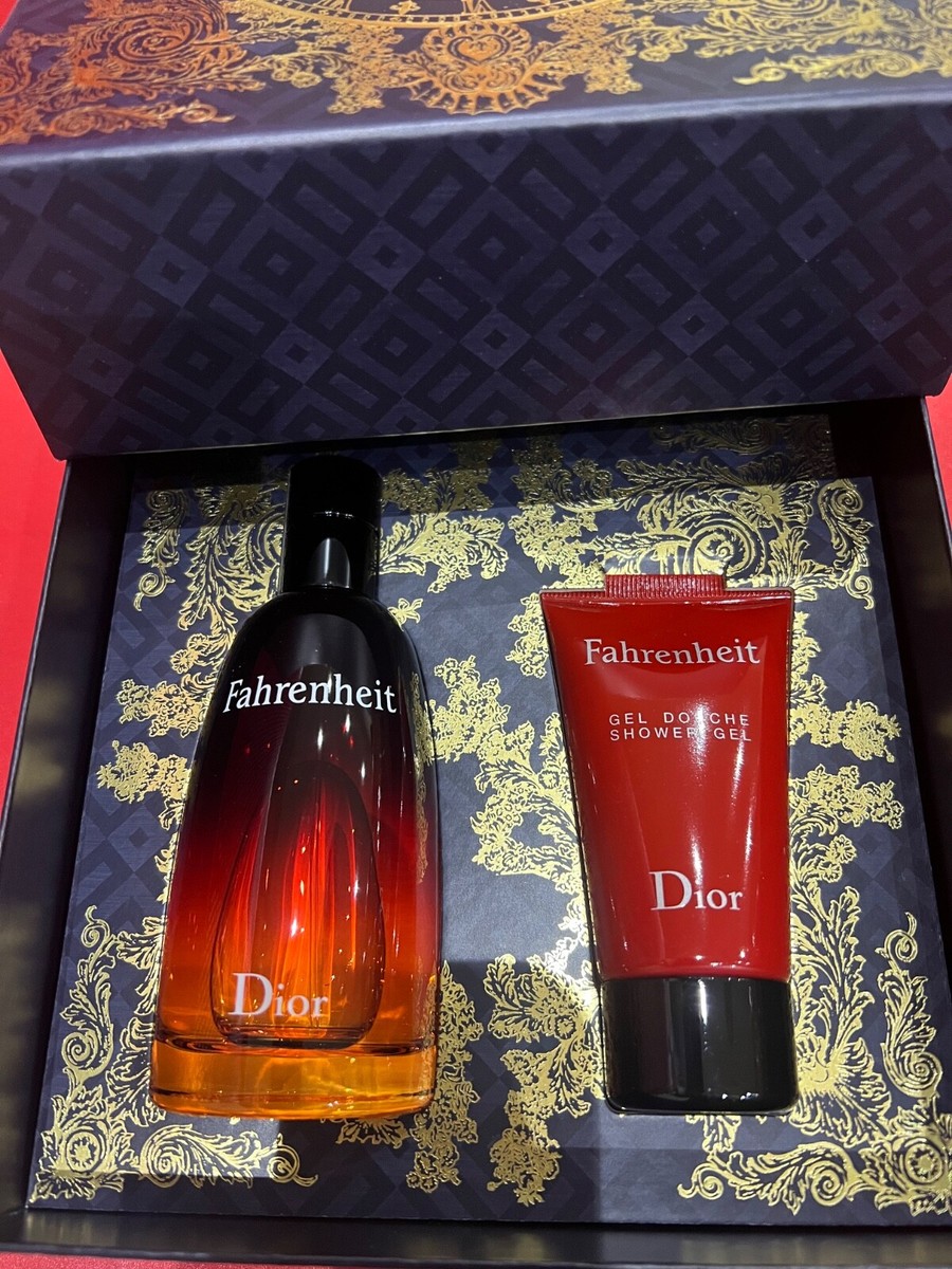 Dior Fahrenheit Perfume Gift Set 100ml EDT Shower Gel 75ml New 2024💕
