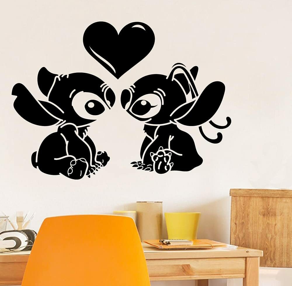 Angel Love Lilo and Stitch Wall Sticker Vinyl Art Decal Decor Kids Room Home