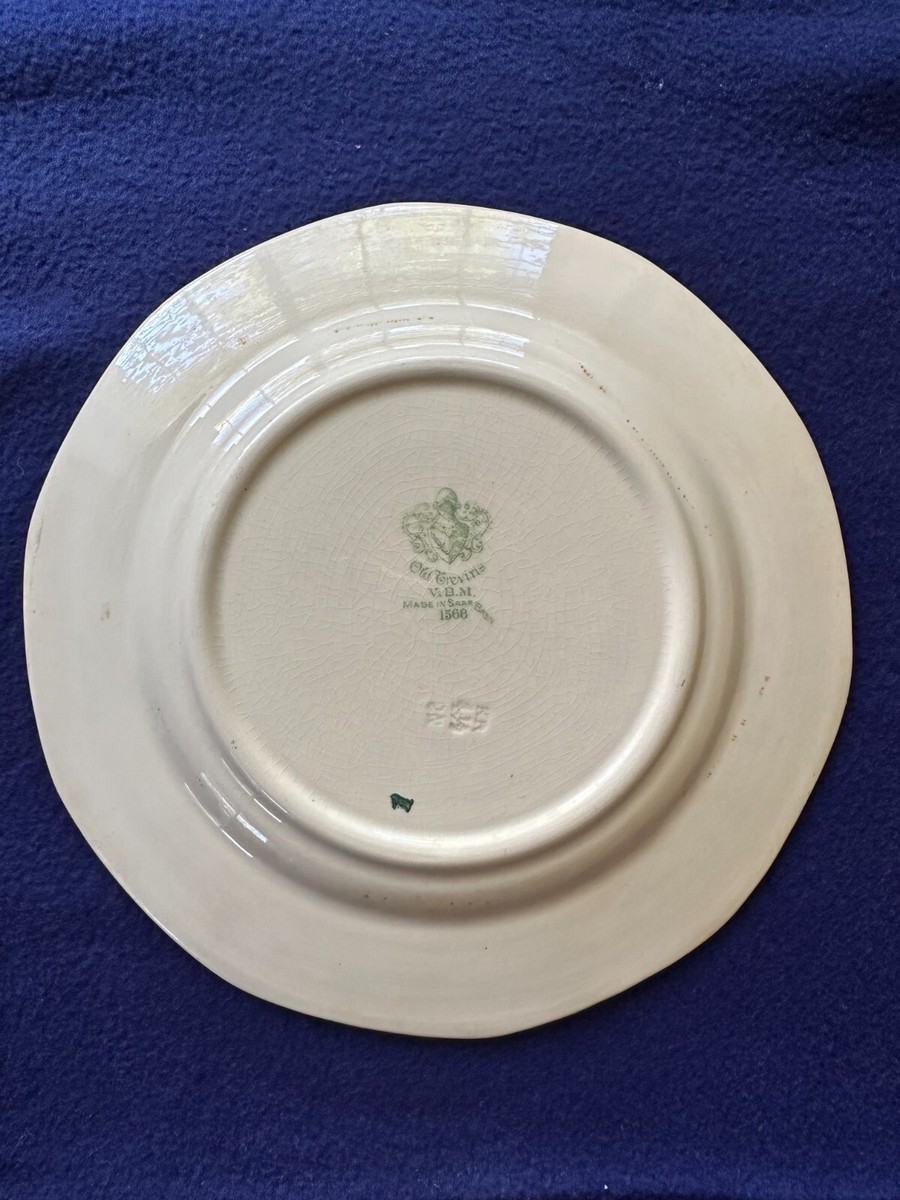 Villeroy & Boch V.B.M. Old Treviris Plate 1568 Flowers Basket Saar