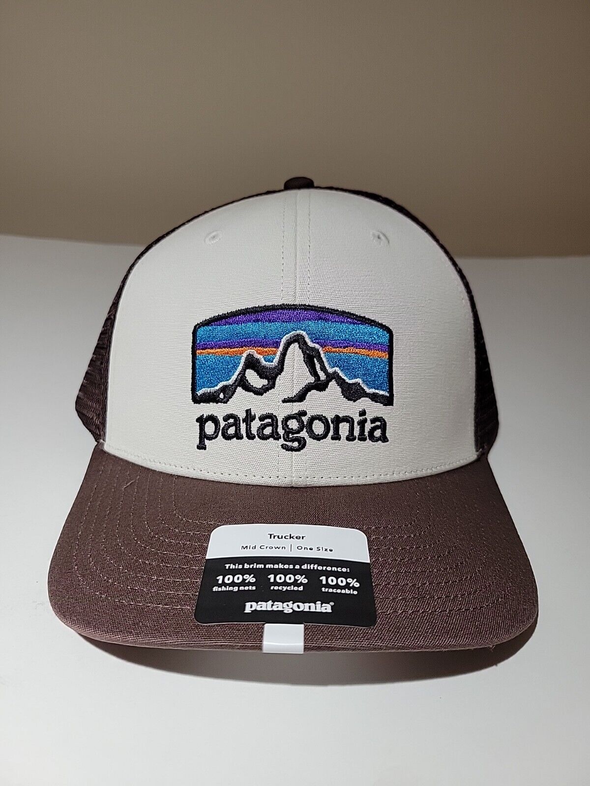 Casquette patagonia fitz roy trucker drifter grey/coriander (gris