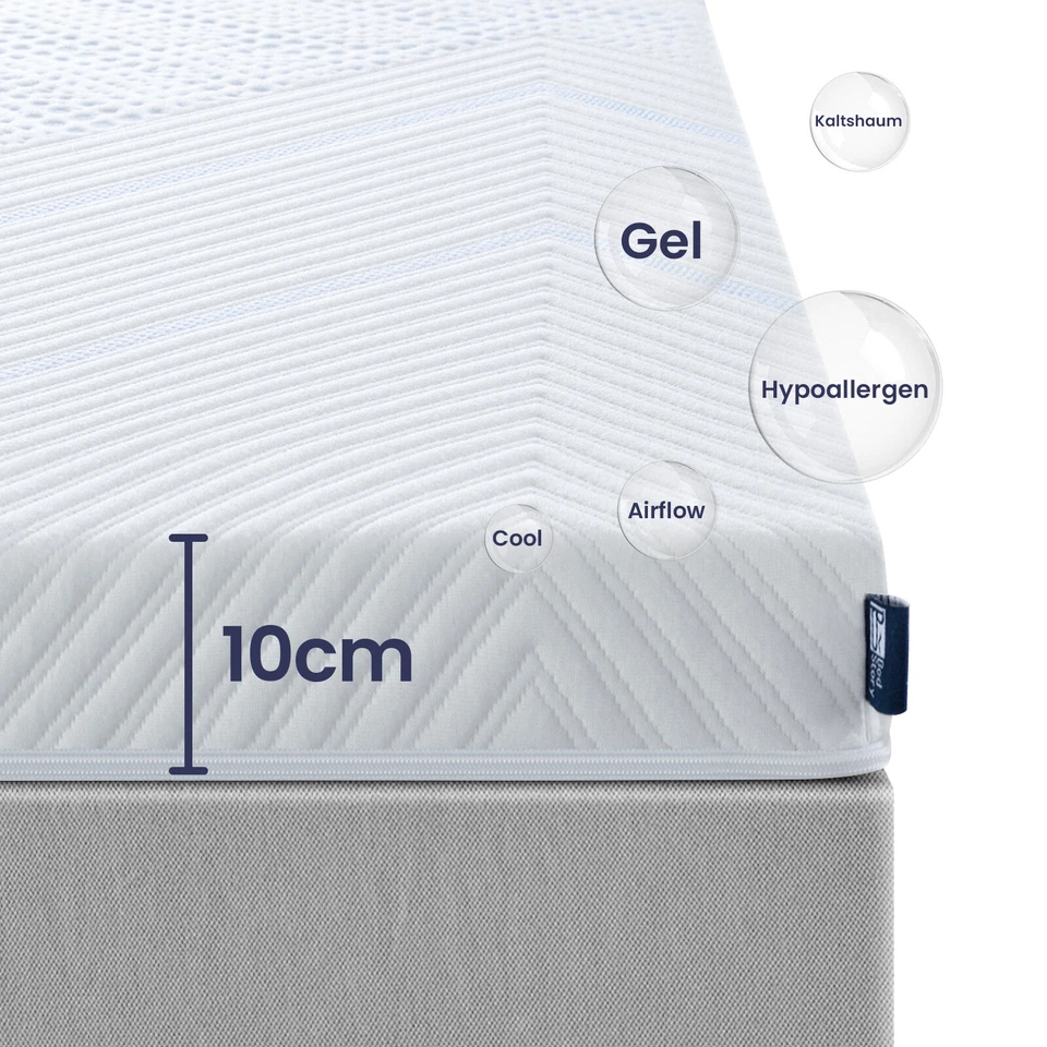Kaltschaum Topper Matratzenauflage 90x200 140x200 160x200 180x200-10CM 7.5CM 5CM