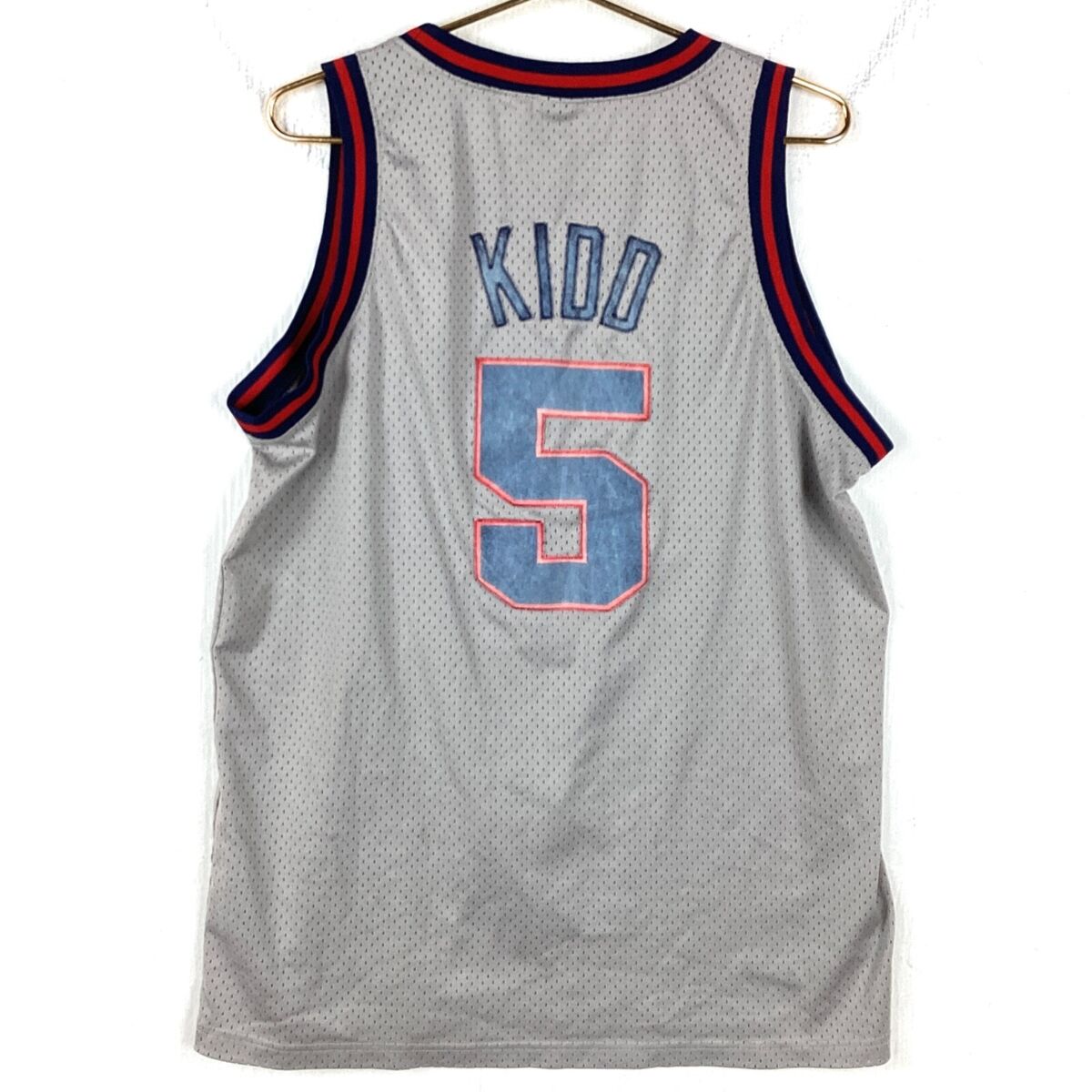 Vintage New Jersey Nets Jason Kidd #5 Jersey Large Nike Gray Vintage New Jersey Nets Jason Kidd #5 Jersey Large Nike Gray
