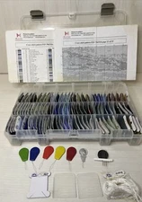 DMC Embroidery Cross Stitch Thread (96) Carded Numbered Pieces + Extras w/Case