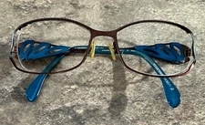 Morel France KOALI 6917K Brown Green Metal Eyeglasses Frames 53-17-135-36 G5