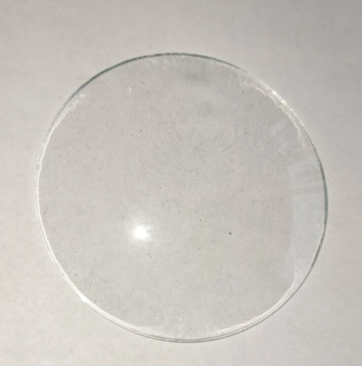 Verre Ovale Bombé 79x52 Mm Pour Horloge, Réveil Ou Pendule - Occasion, Réf 1028