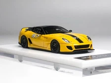 Car's Lounge 1:64 Yellow 599xx GTO FROGRAMME Sport Model Diecast Resin Car New
