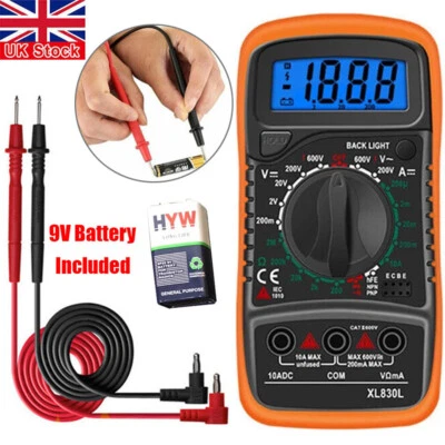 Digital Multimeter Voltmeter Ammeter AC DC Current Circuit Buzzer Tester Green