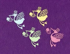 STORK WITH BABY die cuts scrapbook cards
