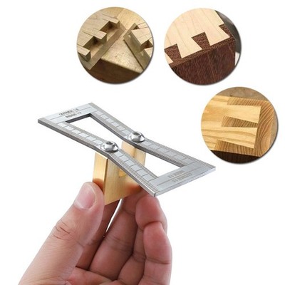 Woodworking Dovetail Tenon Marking Gauge 1:5/1:6/1:7/1:8 Stainless Steel Scribe