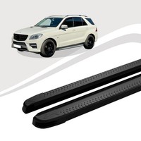 Trittbretter Passend FüR Mercedes Ml W166 Ab 06/2011-02/2015 Maja Schwarz Abe
