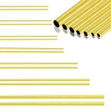Brass Tube Tubing - 1mm 1.5mm 2mm 2.5mm 3mm 3.5mm 4mm OD x 0.2mm Wall Thickne...