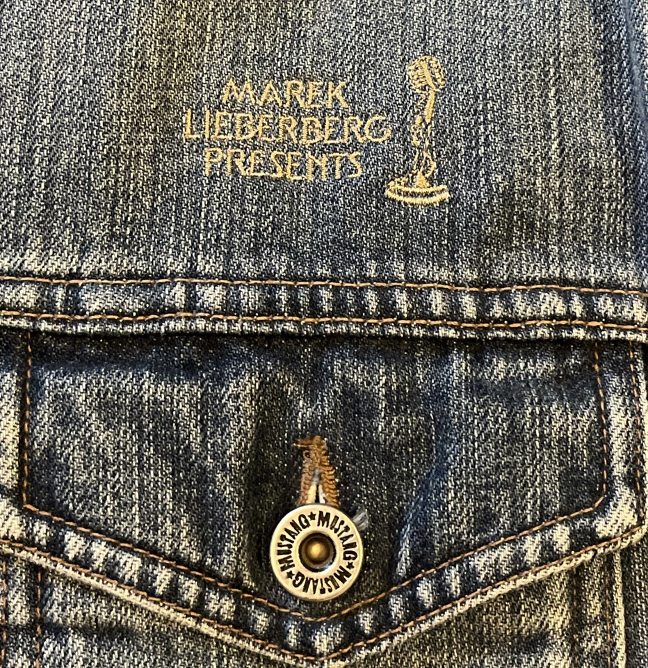 Vintage Democrat Bruce Springsteen Jeans Denim 2002 Berlin Concert Jacket XL - Image 2 of 4