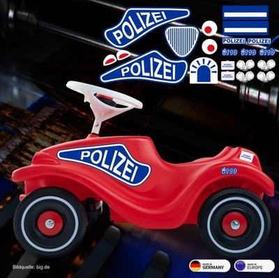 Polizei Bobby Car Classic, NUR AUFKLEBER, kein Bobbycar