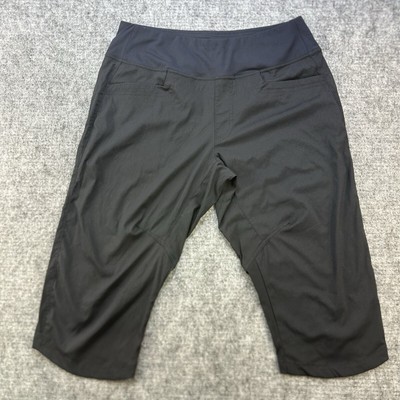 Outdoor Research Capri Pants Women Large Black Zendo 17 inch Stretch Hiking