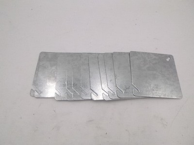 12 Pack Southwire 4'' Square Galvanized Electrical Flat Blank Cover