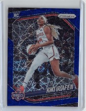2025 Panini Prizm WNBA #72 Kiki Iriafen Blue Velocity Prizms