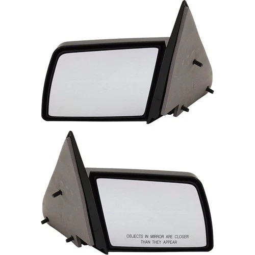 Mirrors Manual Glass Adjust For 1988-99 Chevrolet K1500 Left and Right Paintable