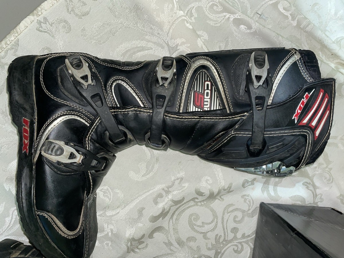 Fox Racing Comp 5 MX Off Road Dirt Moto ATV Boots Men 9 Black 20