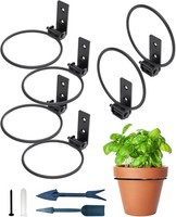 Naceture Blumentopfhalter Ring FüR Wandhalterung, 10,2 Cm, Faltbar, Robuste,