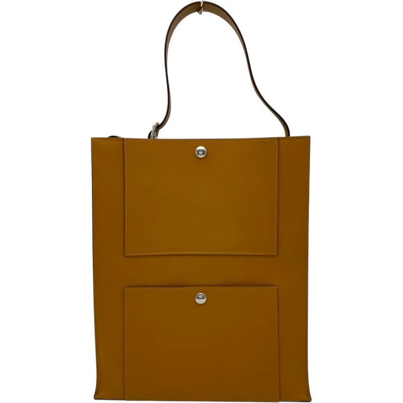 HERMES Herbag Evercolor Leather Shoulder Bag W Stamp #OKB1093