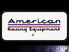 AMERICAN Racing Equipment - Original Vintage 1960's 70's Racing Decal/Sticker