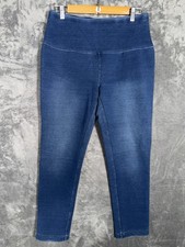 Chicos Womens Zenergy Jeggings 1 8/10 Denim Blue High Rise Stretch Pull On
